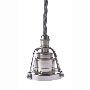 TEX cobbler pendant - E27 - Nickel-plated brass