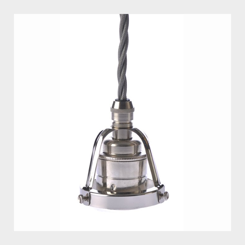 TEX cobbler pendant - E27 - Nickel-plated brass
