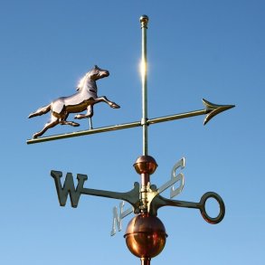 Vejrhane-Travhest 57x34 cm 