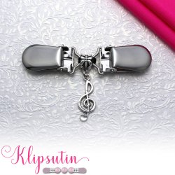 Klipsutin Melodi-G-ngle med slvklips