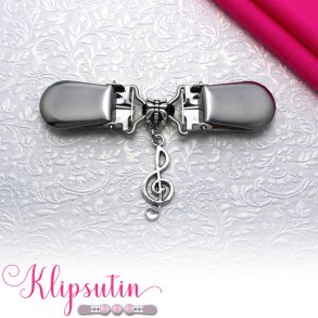 Klipsutin Melodi-G-ngle med slvklips