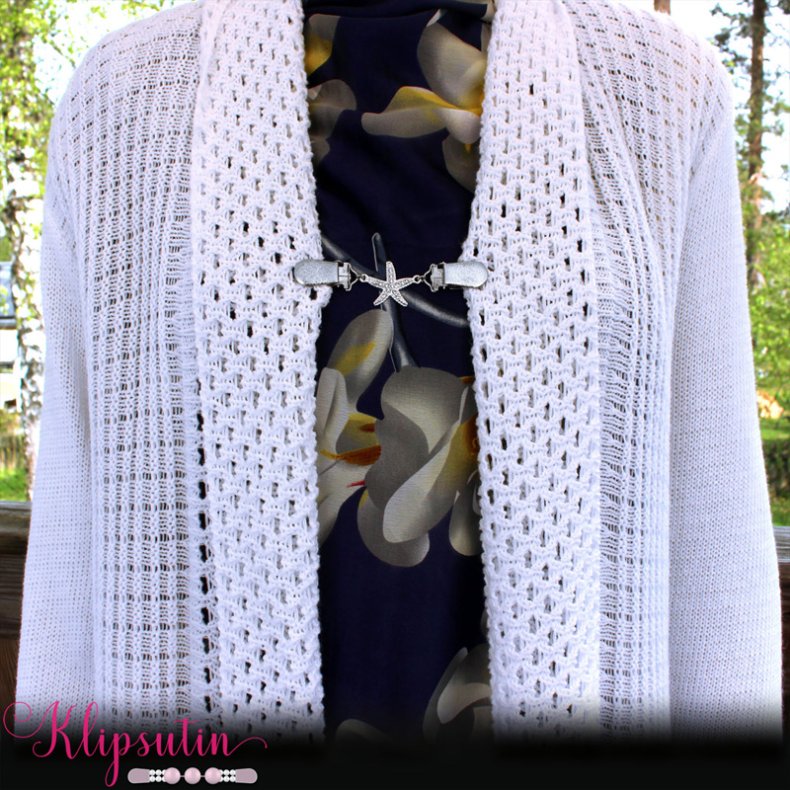 Klipsutin Sstjerne-maritimt med slvklips