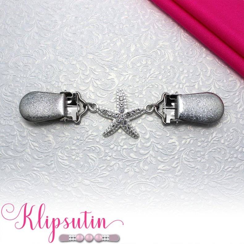 Klipsutin Sstjerne-maritimt med slvklips