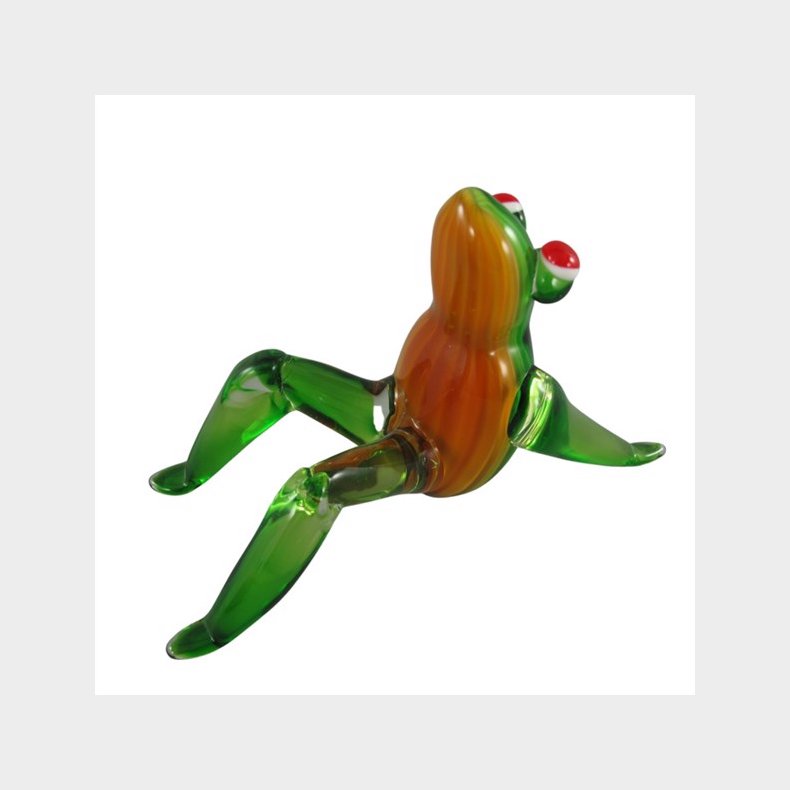 Glas Frosch - L 21 x H 12 cm