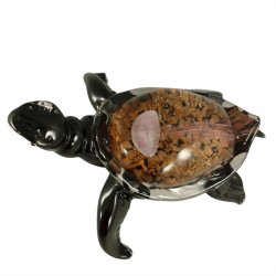 Glass turtle - L 25 x H 15 cm