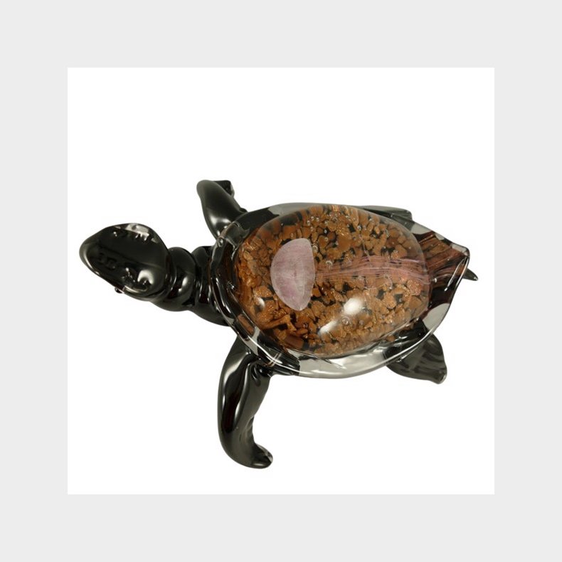 Glass turtle - L 25 x H 15 cm