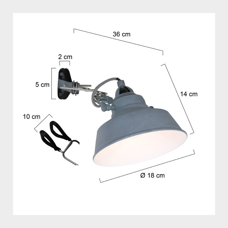 BORIS NOV&Eacute; - gr vg- og klemlampe