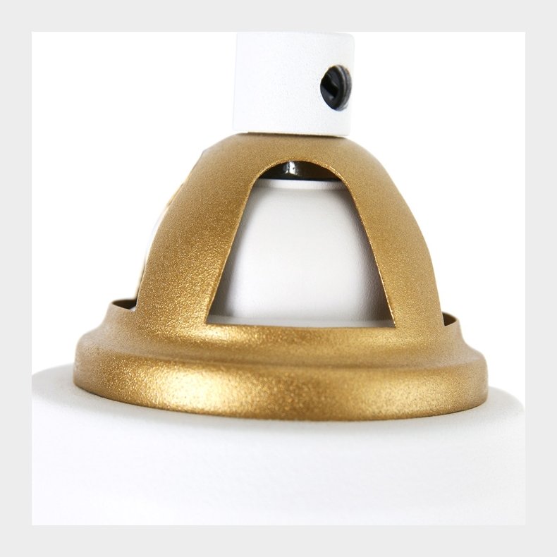 BORIS NOV&Eacute; - hvid-guld vg- og klemlampe