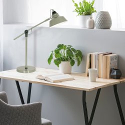 BORIS NOV&Eacute; - lergr�n bordlampe