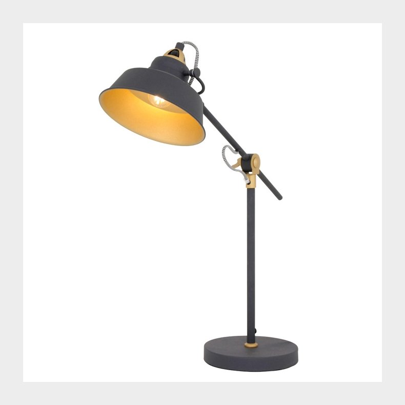 BORIS NOV&Eacute; - sort-guld bordlampe