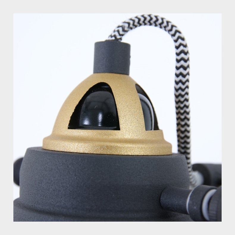 BORIS NOV&Eacute; - sort-guld bordlampe