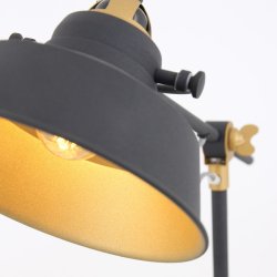 BORIS NOV&Eacute; - sort-guld bordlampe