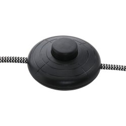 BORIS NOV&Eacute; - sort-guld gulvlampe