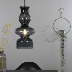 DAY &amp; NIGHT - glaspendel gr H 51 x 21 cm 