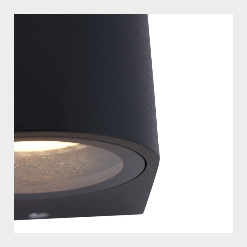 LOGAN - LED v�glampe sort IP44