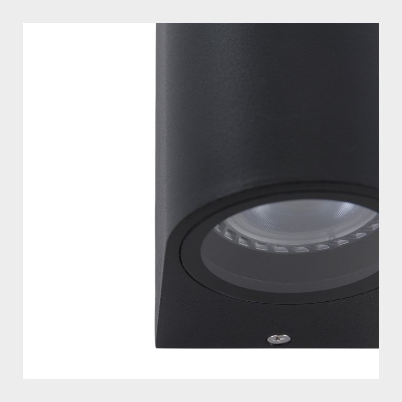 LOGAN - LED v�glampe sort IP44