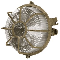 SKOTLAMPE rund-18 cm-IP64 Messing