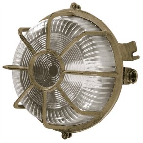SKOTLAMPE rund-18 cm-IP64 Messing