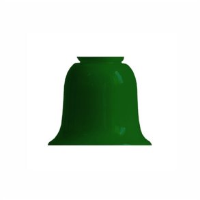 Bell-shaped screen in green glass - H 11 x B 12,5 cm