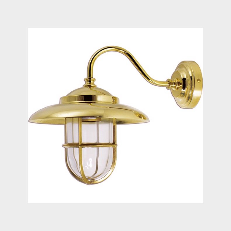 DKSLAMPE 26 IP43 <br> vg messing - vlg glas