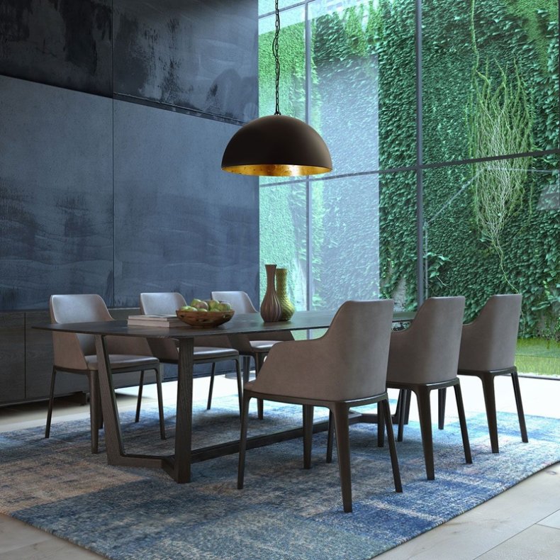 Semicirkel - pendel sort 50 cm �