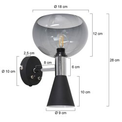 FASTLST - vglampe up- og downlight 