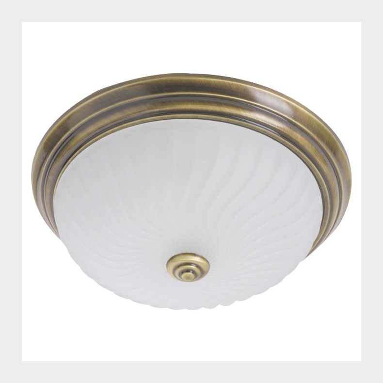 ANTIQUE - plafond antikmessing 30 cm