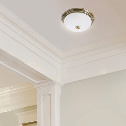 ANTIQUE - plafond antikmessing 30 cm