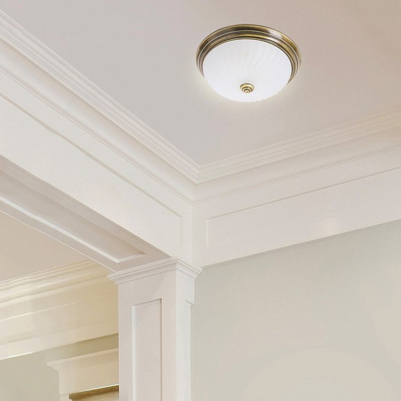 ANTIQUE - plafond antikmessing 30 cm