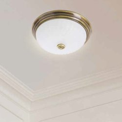 ANTIQUE - plafond antikmessing 30 cm