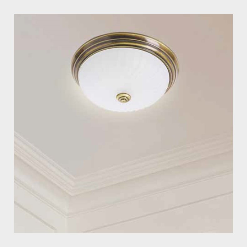 ANTIQUE - plafond antikmessing 30 cm