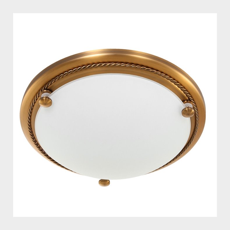 ANTIQUE - plafond antikmessing 29 cm