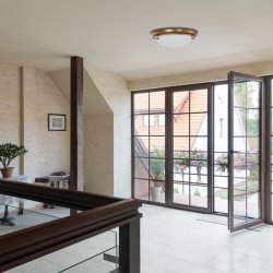 ANTIQUE - plafond antikmessing 29 cm