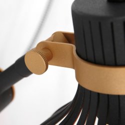 DUNBAR - sort-guld vglampe