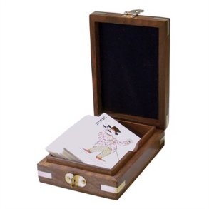 Kortspil enkelt  <br> i tr��ske 