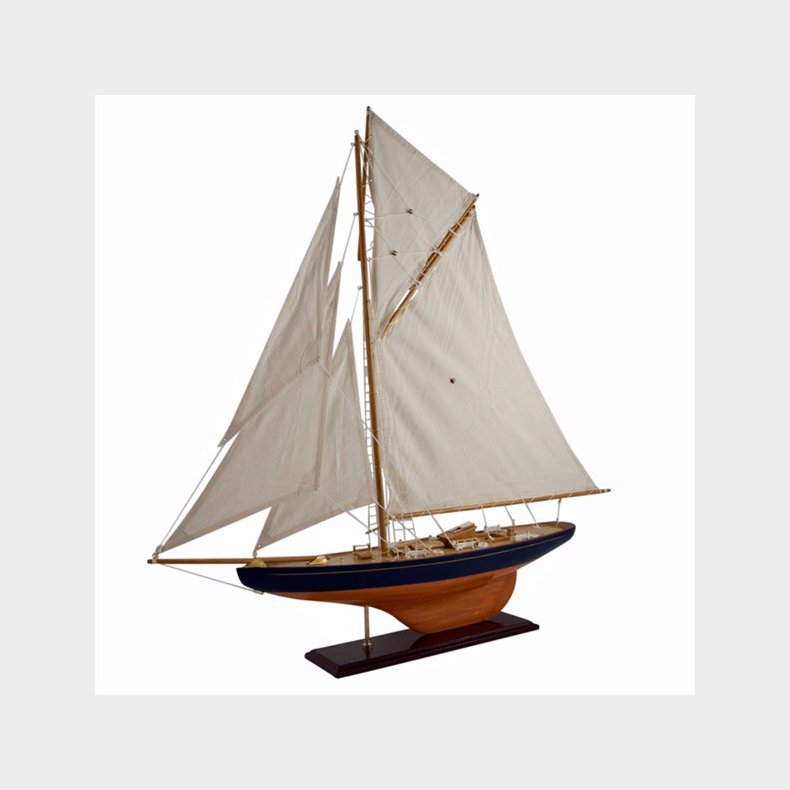 Yacht <br> L 90 x H 91 bl� med tr�bund