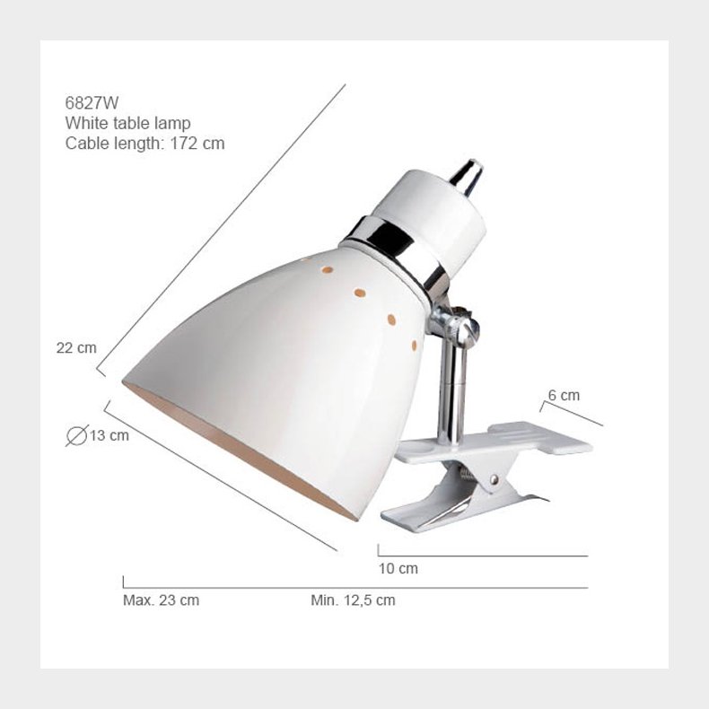 SPRING - hvid klemspot