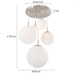 BOLLIQUE - st�l loftslampe