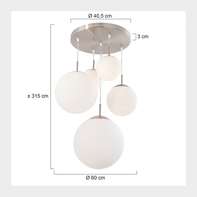 BOLLIQUE - st�l loftslampe