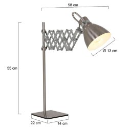 SPRING - slv bordlampe