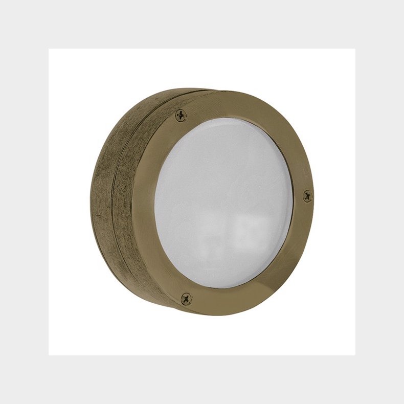 SKOTLAMPE mini 11 cm-IP54 messing 