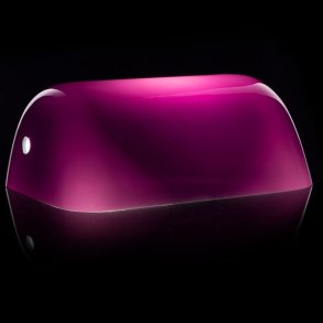 Banker's lampshade in cardinal red glass - 22 cm