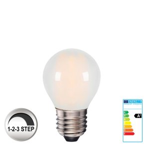 E27 Krone LED  <br> 80Ra 4W 2700k 3-Step
