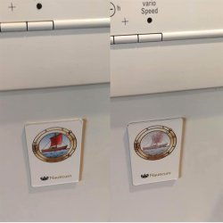 Clean-Dirty dishwashing magnet - H 9.5 x W 6.0 cm