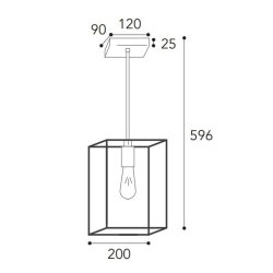CUBIC 3383 - Ceiling light IP20