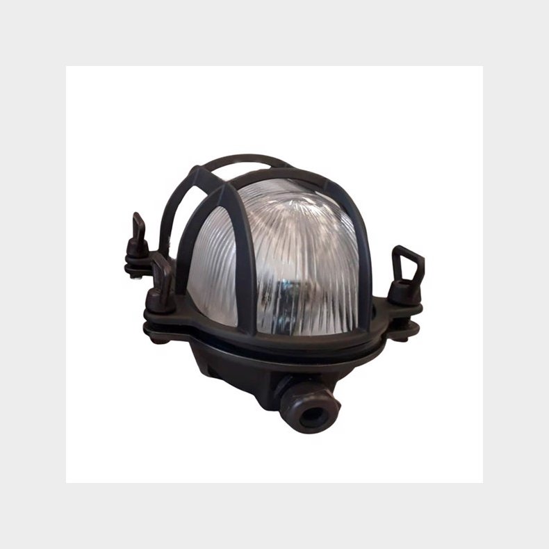 SKOTLAMPE oval-22,5-IP44 Messing  